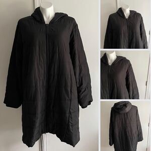 Black Motherhood Maternity Winter Coat, 3X